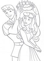 kolorowanki Śpiąca królewna Aurora, obrazek Disney dla dzieci do wydrukowania i  do pokolorowania kredkami numer  17